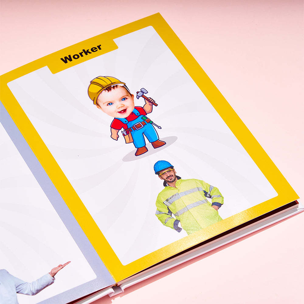 Livre De Première Occupation De Bébé Cadeaux Personnalisés Avec Nom Et Visage Pour Bébé - votrecollierprenomfr