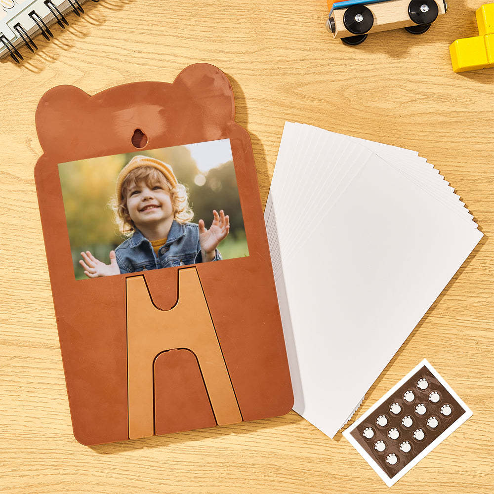 Texte Personnalisé Et Photo Ours Tableau De Routine Quotidienne Cadeaux Pour Les Enfants - votrecollierprenomfr