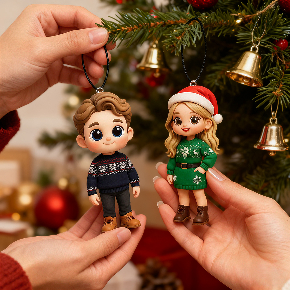 Cadeau De Saint-valentin : Pendentif Photo 3d Personnalisé Pour Voiture, Mini-ornement Personnalisé, Décoration De Voiture Artisanale, Cadeau Pour Couples, Amis, Famille Et Proches. - votrecollierprenomfr