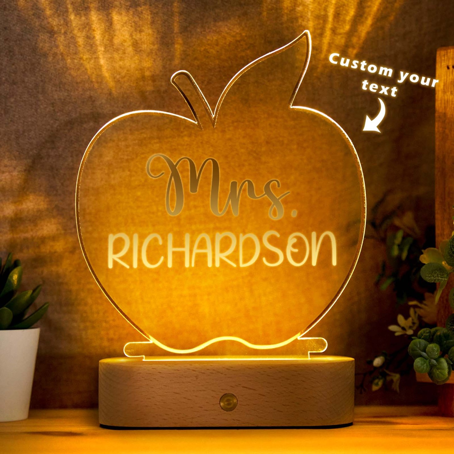 Cadeaux Personnalisés Pour Les Enseignants - Cadeau Pour L’enseignant - Cadeaux De Rentrée Scolaire - Panneau D’enseignant Pour Le Bureau - Décor De Salle De Classe Personnalisé - Plaque Signalétique De Bureau - votrecollierprenomfr