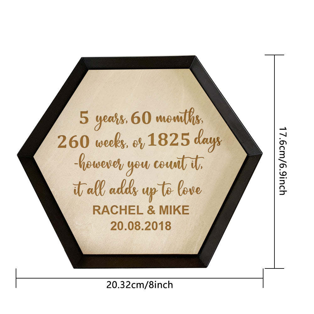 Plateau À Bijoux En Bois Personnalisé Bijoux De Fiançailles Porte-anneau Plat Décor À La Maison Cadeau - votrecollierprenomfr