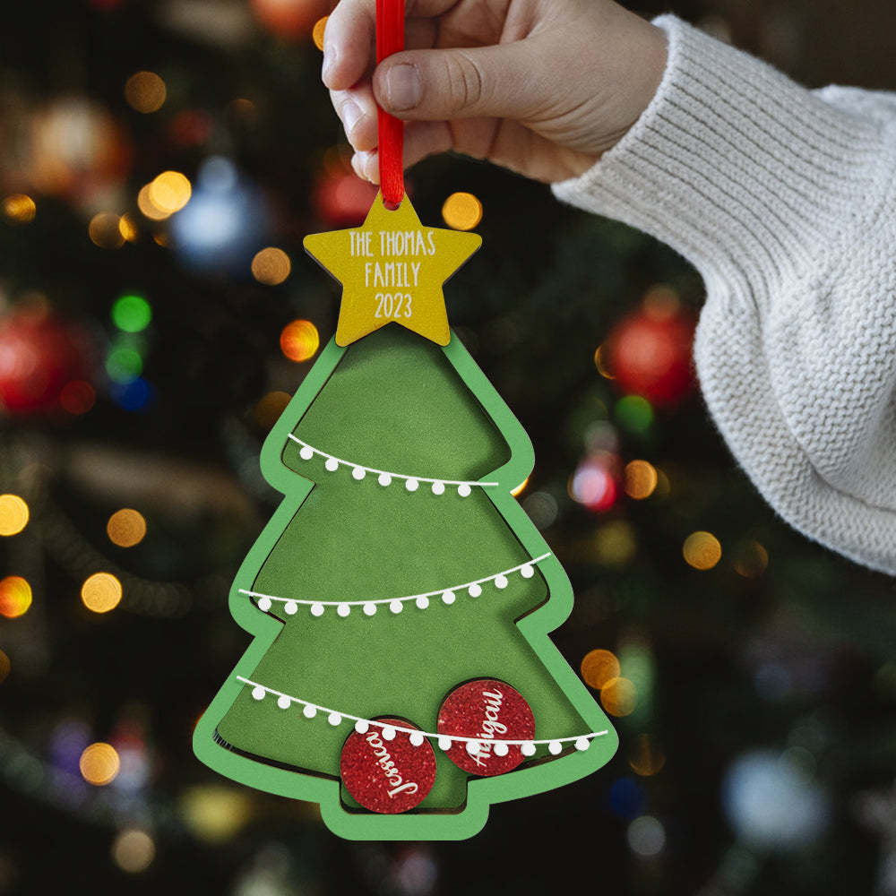 Shaker De Noël Personnalisé Avec Nom, Ornement Personnalisé Pour La Famille, Cadeaux De Noël Uniques - votrecollierprenomfr