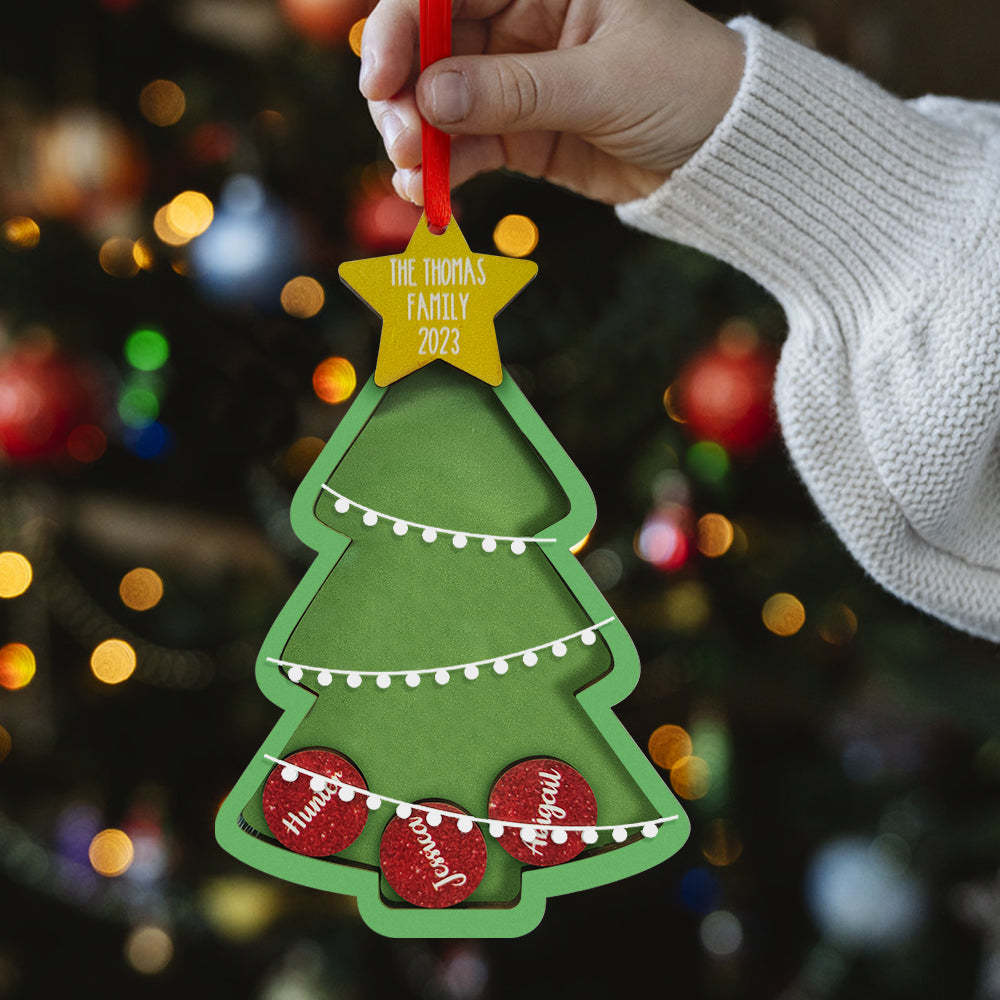 Shaker De Noël Personnalisé Avec Nom, Ornement Personnalisé Pour La Famille, Cadeaux De Noël Uniques - votrecollierprenomfr