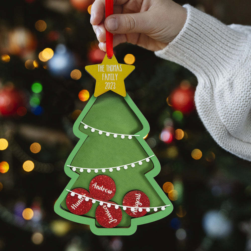Shaker De Noël Personnalisé Avec Nom, Ornement Personnalisé Pour La Famille, Cadeaux De Noël Uniques - votrecollierprenomfr