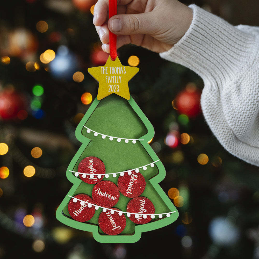 Shaker De Noël Personnalisé Avec Nom, Ornement Personnalisé Pour La Famille, Cadeaux De Noël Uniques - votrecollierprenomfr