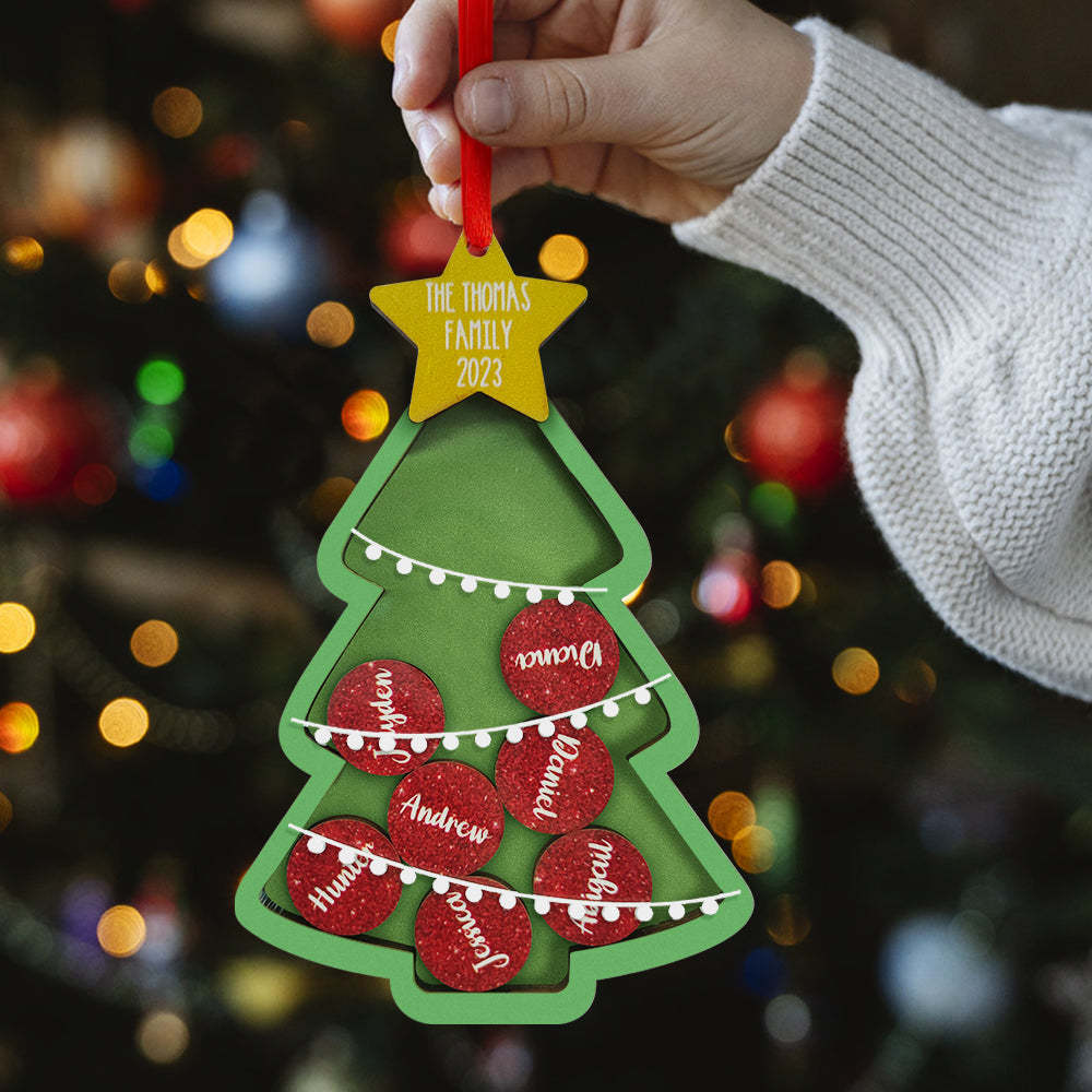Shaker De Noël Personnalisé Avec Nom, Ornement Personnalisé Pour La Famille, Cadeaux De Noël Uniques - votrecollierprenomfr