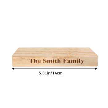 Socle En Bois Gravé Personnalisé Pour Puzzle En Bois - votrecollierprenomfr