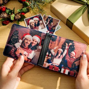 Portefeuille Photo Personnalisé Portefeuille Photo Personnalisé Recto-verso Cadeaux De Noël - votrecollierprenomfr