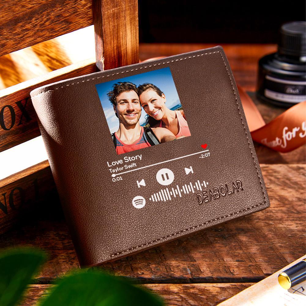 Numérisable Personnalisé Spotify Code Wallet Photo Cadeaux De Musique Créative - votrecollierprenomfr