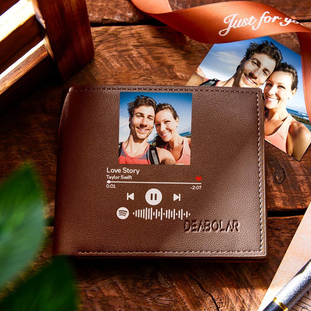 Numérisable Personnalisé Spotify Code Wallet Photo Cadeaux De Musique Créative - votrecollierprenomfr