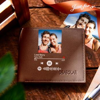 Numérisable Personnalisé Spotify Code Wallet Photo Cadeaux De Musique Créative - votrecollierprenomfr