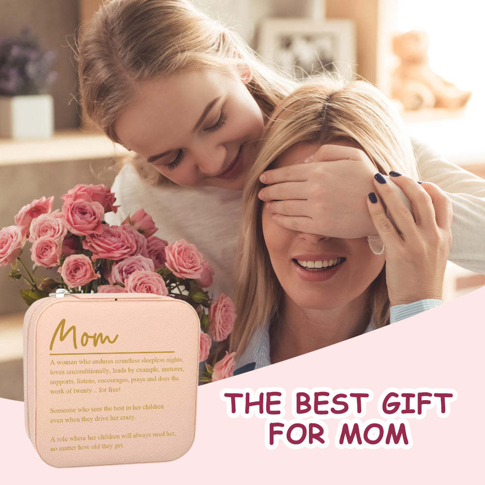 Boîte À Bijoux Personnalisée, Organisateur De Bijoux Personnalisé, Cadeau De Rangement Pour Maman - votrecollierprenomfr