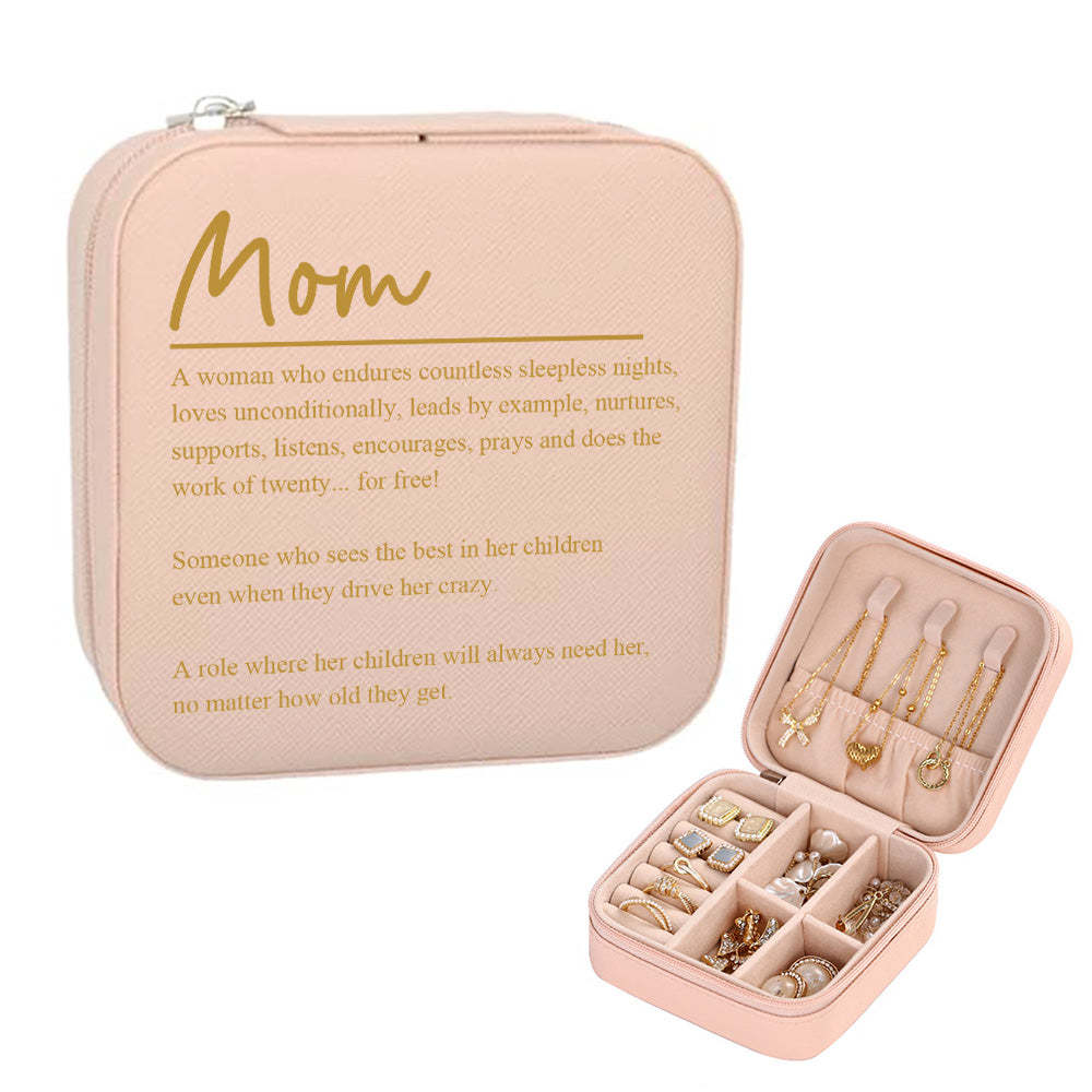 Boîte À Bijoux Personnalisée, Organisateur De Bijoux Personnalisé, Cadeau De Rangement Pour Maman - votrecollierprenomfr