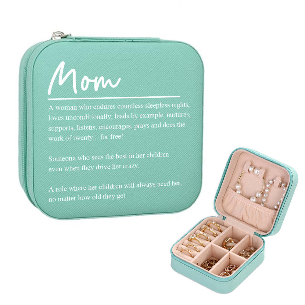 Boîte À Bijoux Personnalisée, Organisateur De Bijoux Personnalisé, Cadeau De Rangement Pour Maman - votrecollierprenomfr