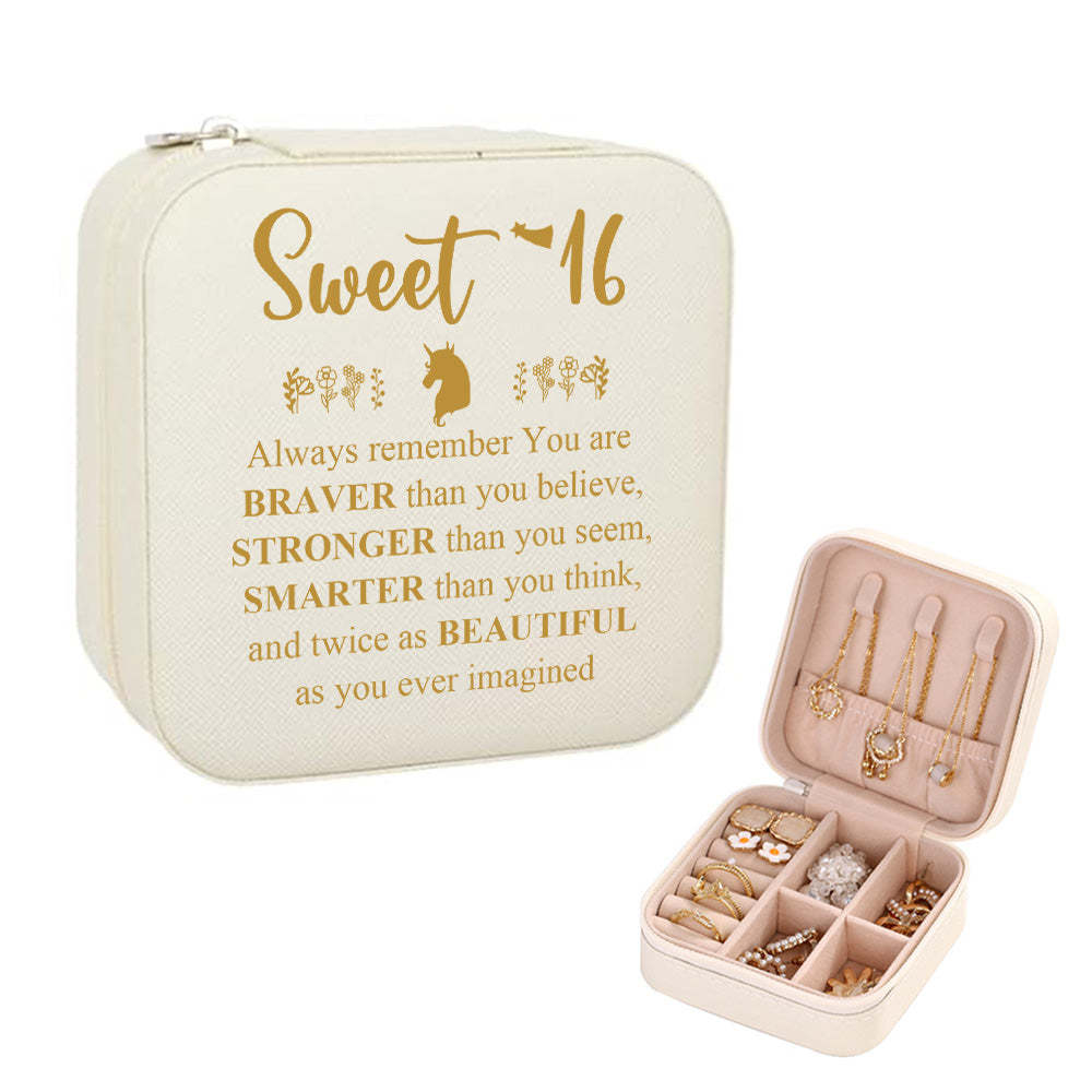 Boîte À Bijoux Personnalisée, Organisateur De Bijoux Personnalisé, Cadeau De Rangement Pour Elle - votrecollierprenomfr