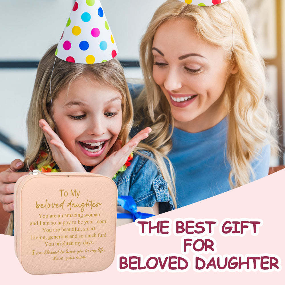 Boîte À Bijoux Personnalisée, Organisateur De Bijoux Personnalisé, Cadeau De Rangement Pour Fille - votrecollierprenomfr