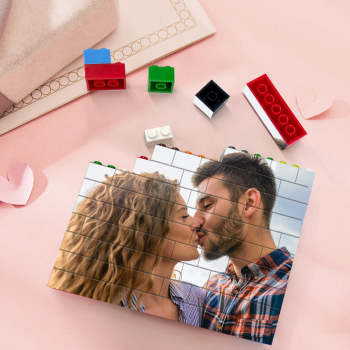 Brique De Construction Personnalisée Bloc Photo Personnalisé Couleurs Brique Puzzles Cadeaux - votrecollierprenomfr