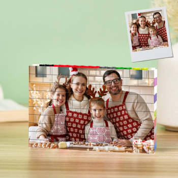 Brique De Construction Personnalisée Bloc Photo Personnalisé Couleurs Brique Puzzles Cadeaux - votrecollierprenomfr