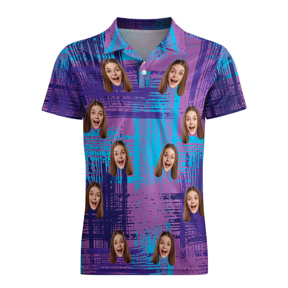 Polos Personnalisés Personnalisés Pour Hommes, Polo À Manches Courtes, Chemise De Golf Colorée, Cadeau Pour Lui - votrecollierprenomfr