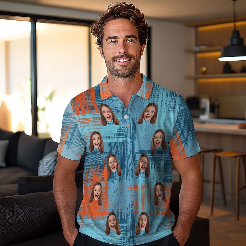 Polos Personnalisés Personnalisés Pour Hommes, Polo À Manches Courtes, Chemise De Golf Colorée, Cadeau Pour Lui - votrecollierprenomfr