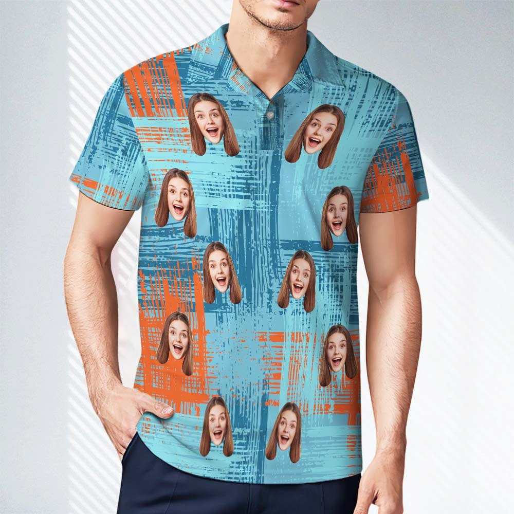 Polos Personnalisés Personnalisés Pour Hommes, Polo À Manches Courtes, Chemise De Golf Colorée, Cadeau Pour Lui - votrecollierprenomfr