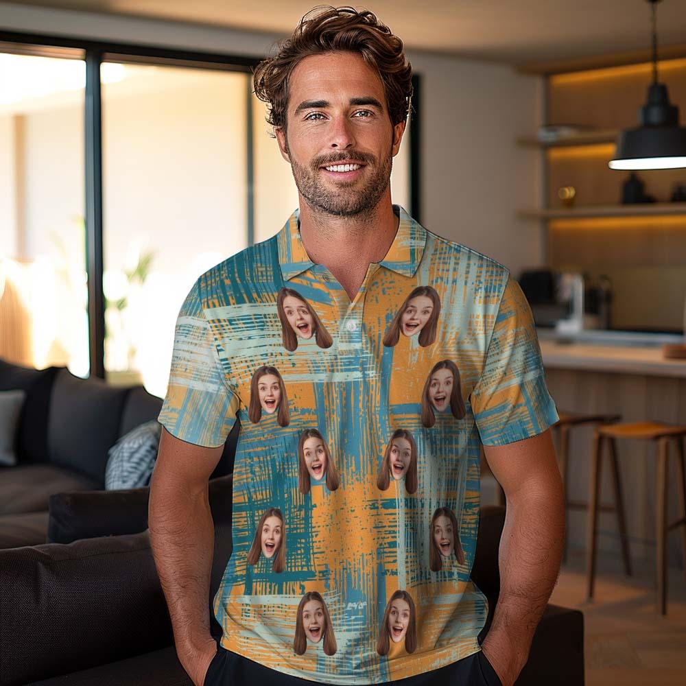 Polos Personnalisés Personnalisés Pour Hommes, Polo À Manches Courtes, Chemise De Golf Colorée, Cadeau Pour Lui - votrecollierprenomfr