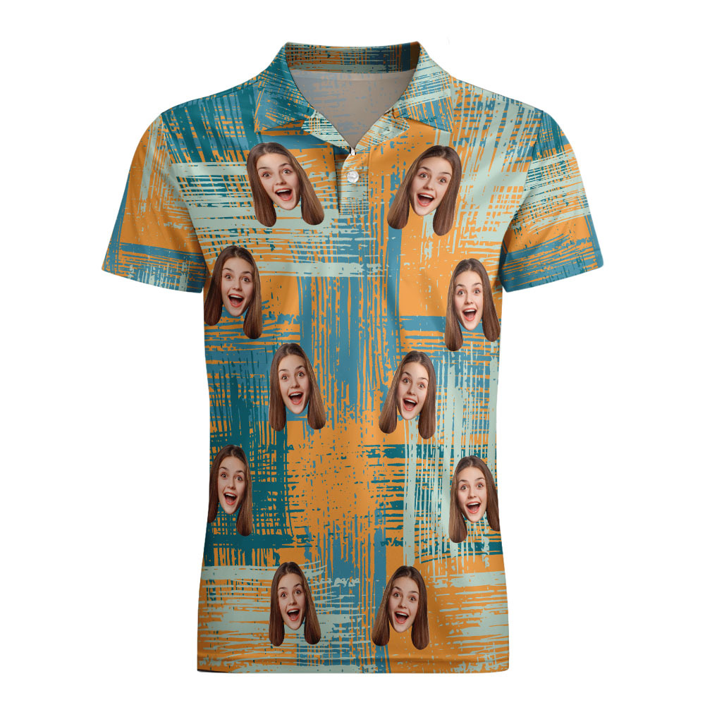 Polos Personnalisés Personnalisés Pour Hommes, Polo À Manches Courtes, Chemise De Golf Colorée, Cadeau Pour Lui - votrecollierprenomfr