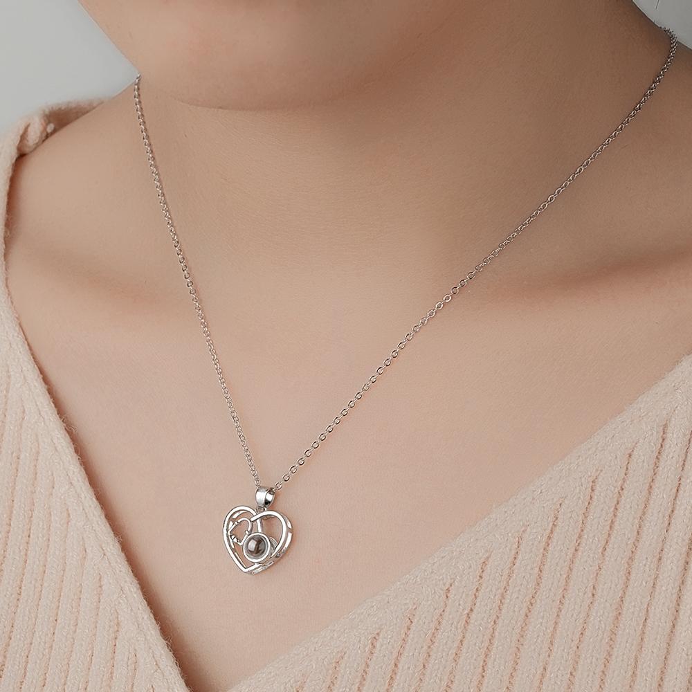 Collier De Projection Personnalisé, Cadeau De Stéthoscope En Forme De Cœur D'amour Pour Médecin - votrecollierprenomfr