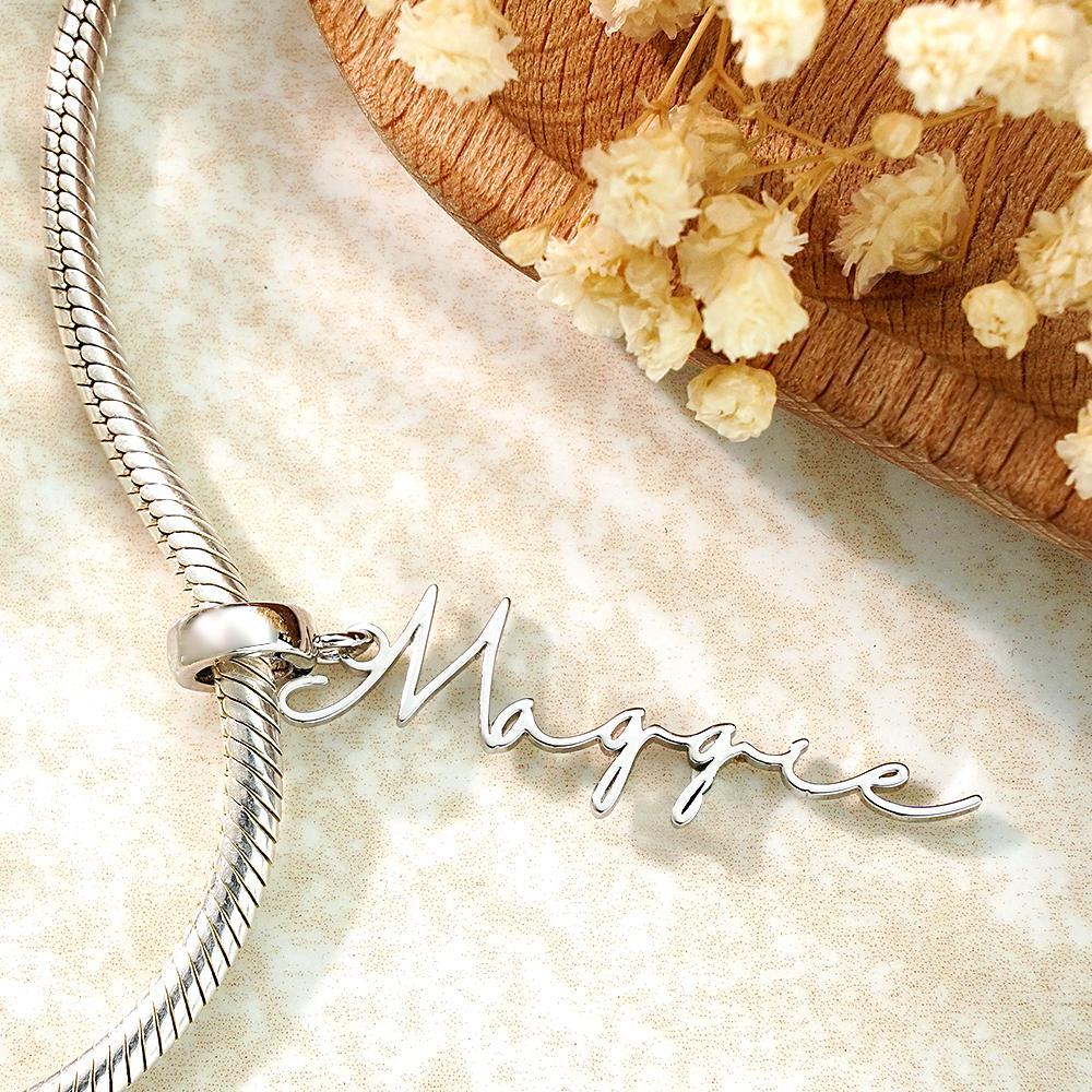 Breloque Avec Nom Personnalisé, Pendentif À La Mode, Accessoire De Bijoux, Cadeaux Pour Elle - votrecollierprenomfr