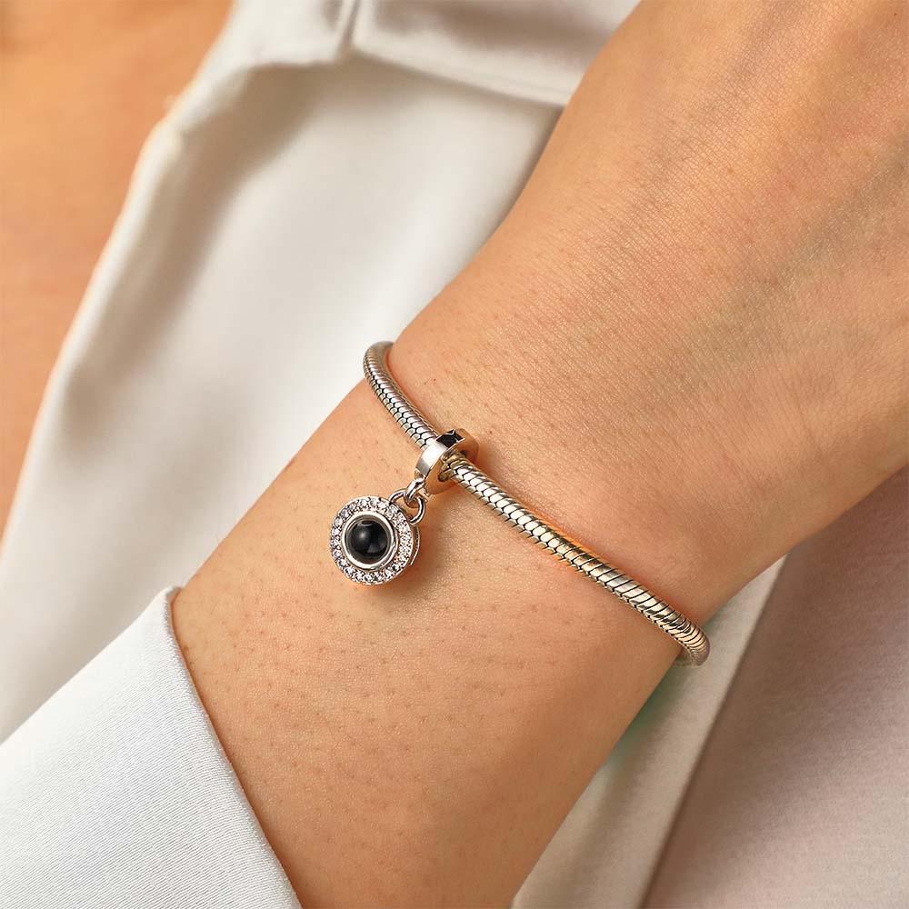 Breloque De Projection Personnalisée, Balançoire En Diamant, Beau Cadeau - votrecollierprenomfr