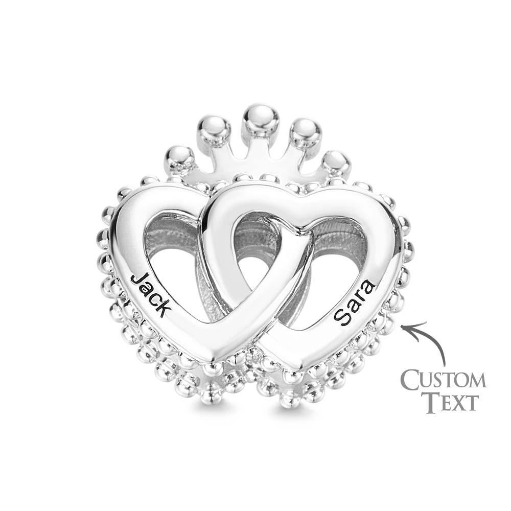 Breloque Avec Nom Personnalisé Pour Bracelets, Breloques D'amour Battant Le Cœur De Maman, Cadeau Pour Maman, Cadeaux De Fête Des Mères - votrecollierprenomfr