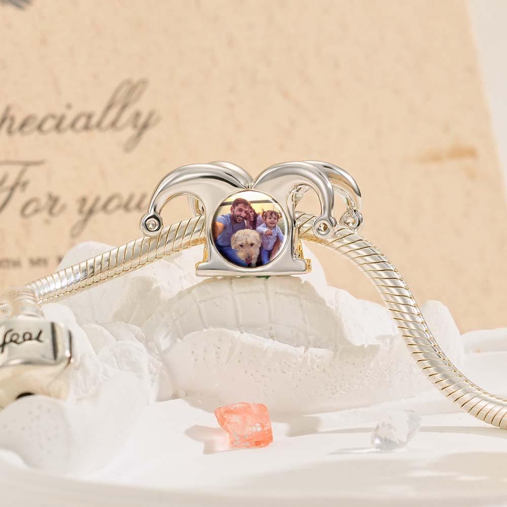 Couronne De Perles De Charme Photo Personnalisée - votrecollierprenomfr