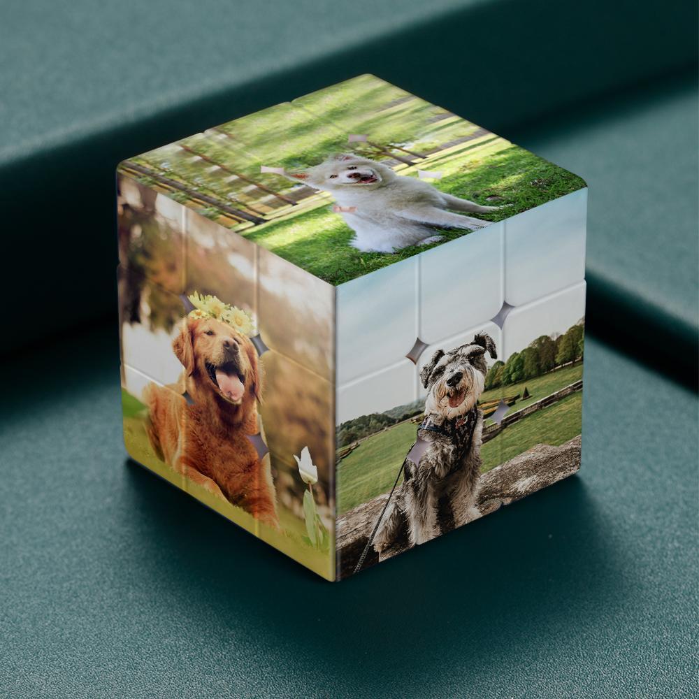 Photo Personnalisée Rubik's Cube Six Photos Cadeaux Pour La Famille - votrecollierprenomfr
