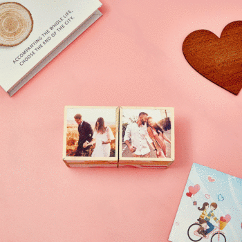 rubic's Cube Multiphoto Personnalisé, Calendrier Personnalisé, Ornement De Maison, rubic's Cube - votrecollierprenomfr