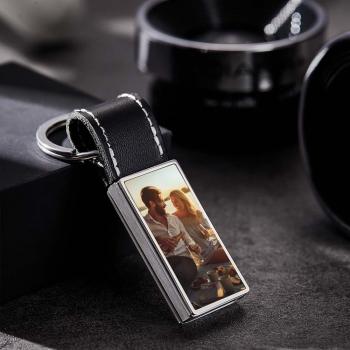 Scannable Spotify Code Song Photo Keychain Cadeaux Créatifs Personnalisés Pour Les Couples - votrecollierprenomfr