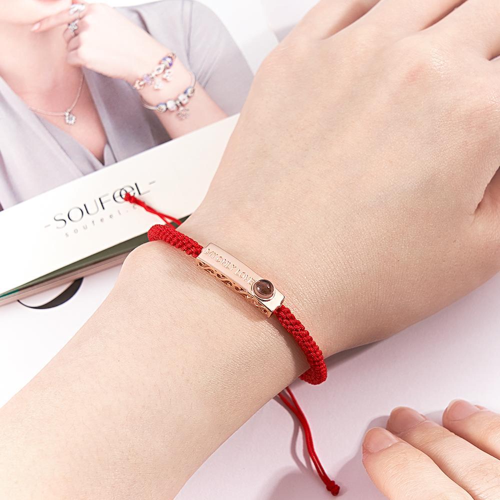 Bracelet Photo Projection Personnalisée Mon Seul Amour Cadeaux Uniques Pour Couple - votrecollierprenomfr