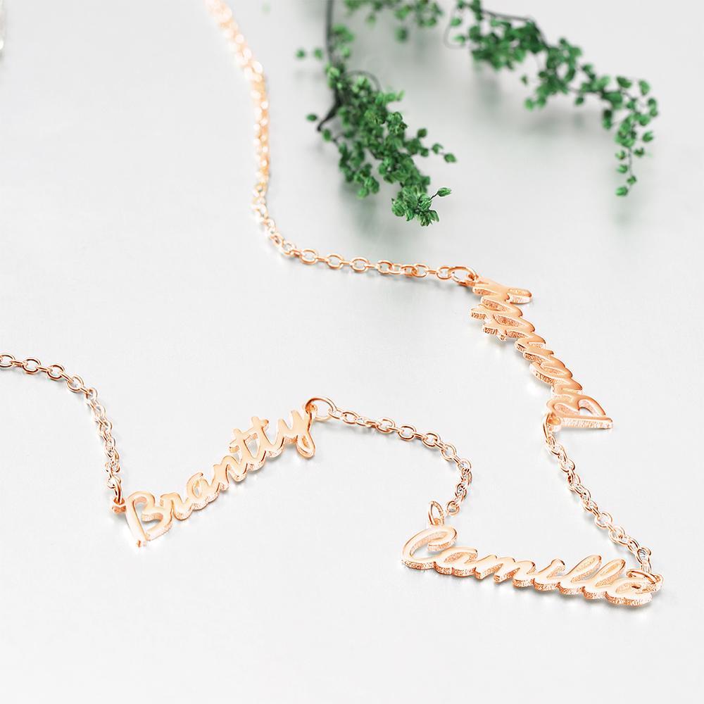 Collier Personnalisé À Trois Prénoms Élégant - votrecollierprenomfr
