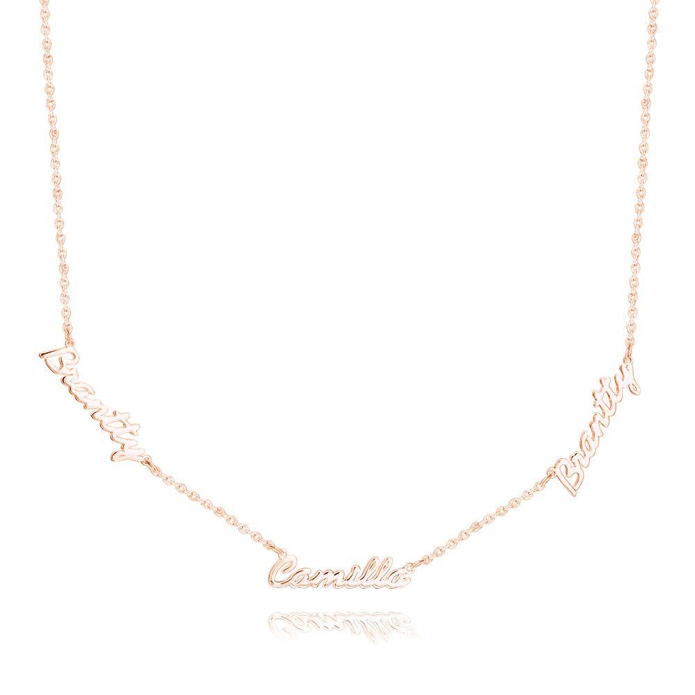 Collier Personnalisé À Trois Prénoms Élégant - votrecollierprenomfr