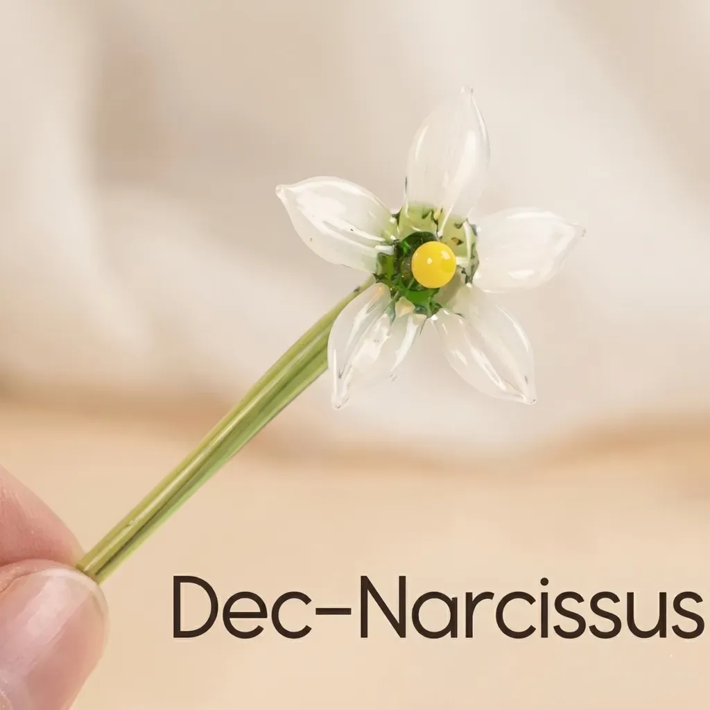 Bouquet De Fleurs De Naissance En Verre Personnalisé, Mini Cadeau Floral Pour Maman, Grand-mère, Cadeau Pour La Fête Des Mères - votrecollierprenomfr