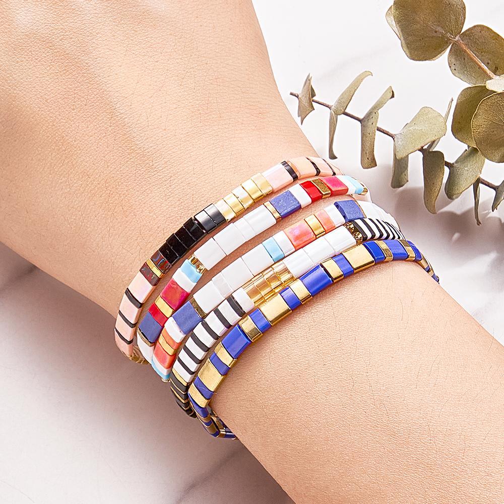 Bracelet De Perles Tila Vintage Fashion Show Votre Amour Avec Style - votrecollierprenomfr