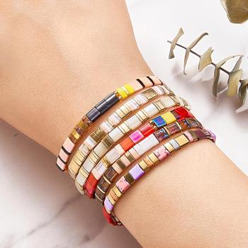 Bracelet Tila Vintage Fashion Cadeau Artisanal Pour Les Amateurs De Bijoux - votrecollierprenomfr