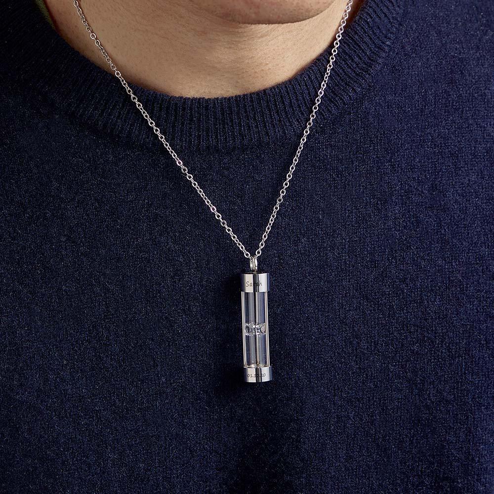 Collier Avec Nom Personnalisé, Cadeau De Souvenir De Sablier - votrecollierprenomfr