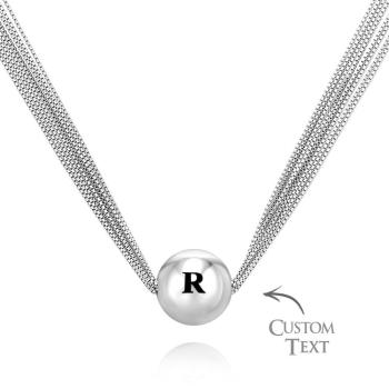 Collier Gravé Personnalisé, Chaîne Unique, Cadeau Créatif - votrecollierprenomfr