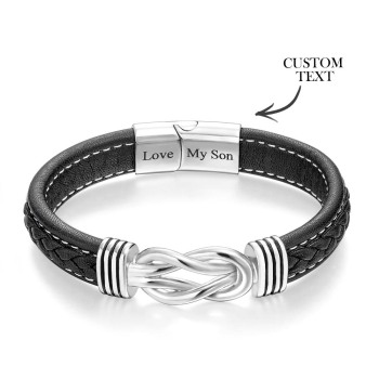 Bracelet Gravé Personnalisé Pour Hommes, Cadeaux D'amour Pour Lui - votrecollierprenomfr