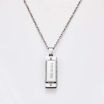 Custom Name Necklace, Custom Mini Harmonica Necklace, the Best Gift for Music Enthusiast