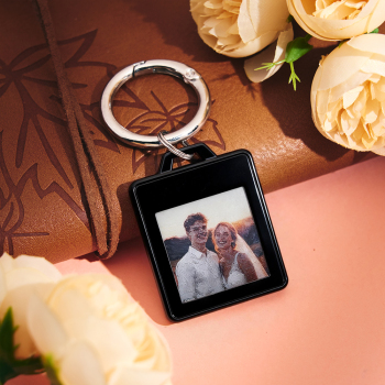 Porte-clés Traceur Intelligent Avec Écran Couleur E-ink Tag – Affichage Photo Personnalisable, Localisateur Anti-perte Avec Écran E-ink - votrecollierprenomfr