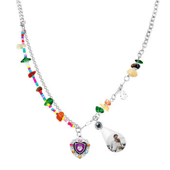 Collier De Projection Personnalisé, Cadeau D'été Pour Fille Douce Et Cool - votrecollierprenomfr