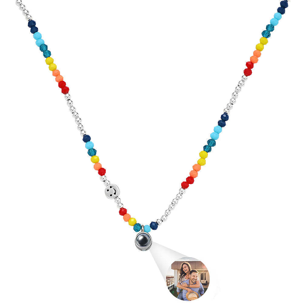 Collier De Projection Personnalisé, Mode Été Coloré, Cadeau Pour Fille - votrecollierprenomfr