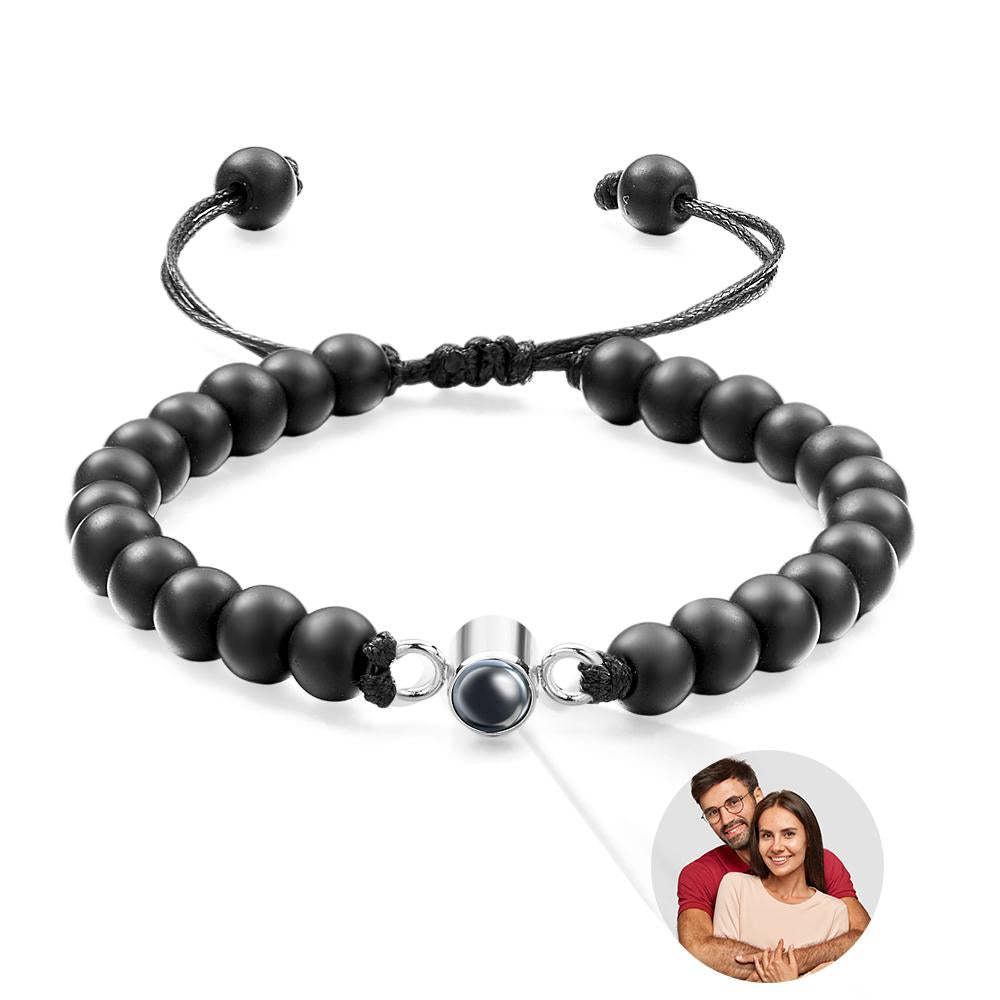 Bracelet De Projection Personnalisé, Cadeau De Couple Romantique Unique - votrecollierprenomfr