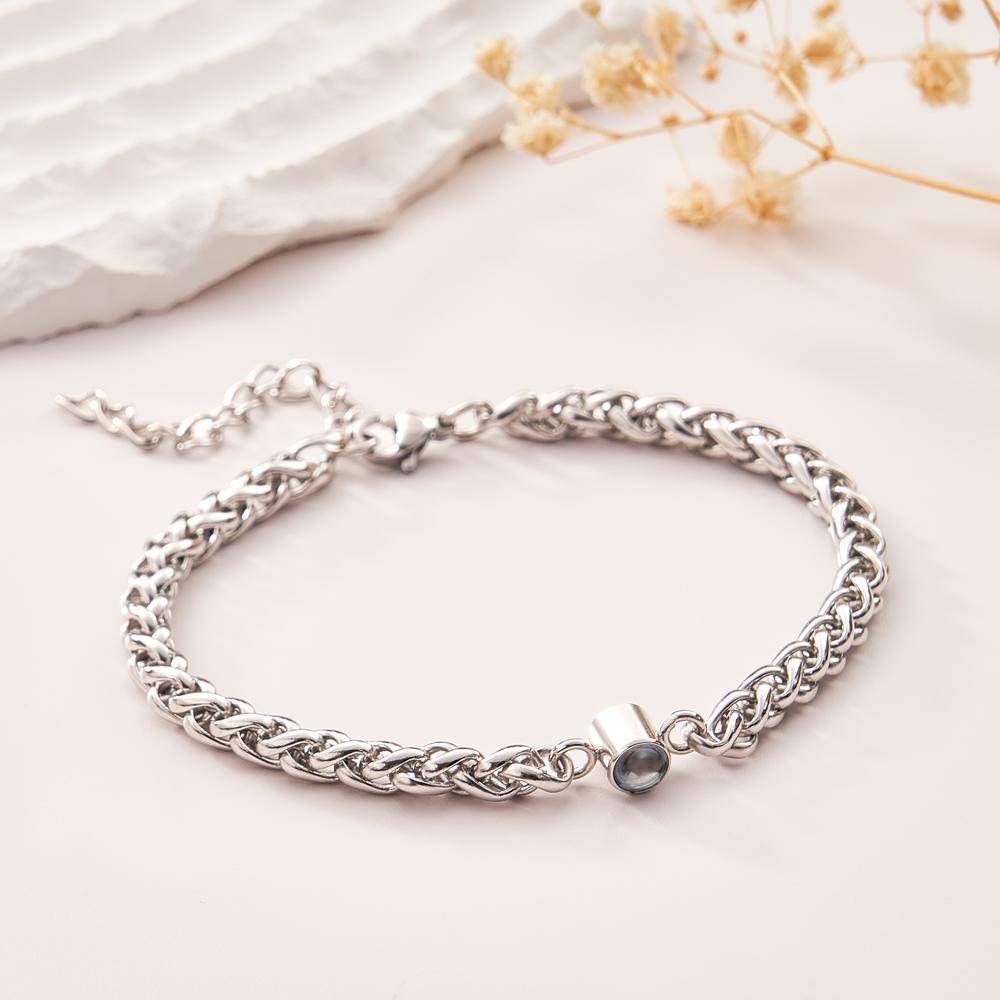Bracelet De Projection Personnalisé En Os De Dragon, Cadeau Simple - votrecollierprenomfr